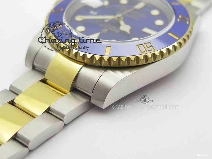 MiroTime 0410 Functional Submariner 116613 LB JF 1:1 Best Edition Blue Dial On SS YG Bracelet SH 3724